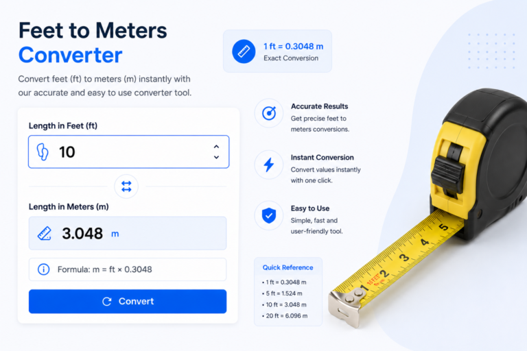 Feet to Meters Converter