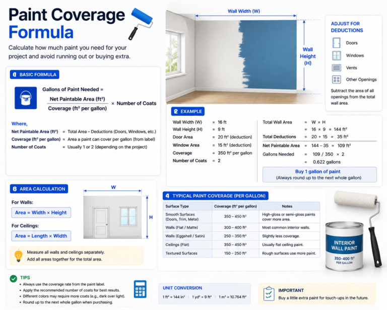 Paint Coverage Formula