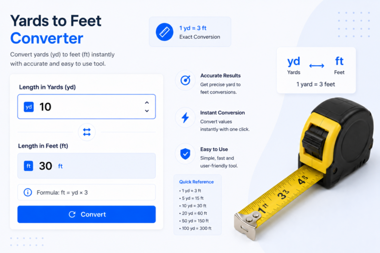 Yards to Feet Converter